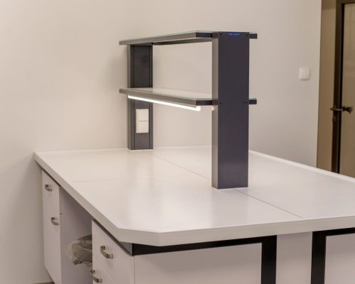 POLFLEX meble laboratoryjne stół z nadstawką
